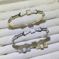 Rivet Spakle Golden &Silver bangle and ring set