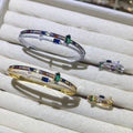 Regalia Rainbow Gemstone Bangle and Ring set