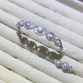 Infinity Pearl ♾️ Silver Bangle and Ring set