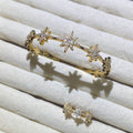 Stellar Cascade Bangle and ring set