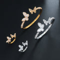Shimmering Butterflies 🦋 Gold& Silver bangle and ring set