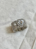 ✨ Vintage Shiny heart silver ring