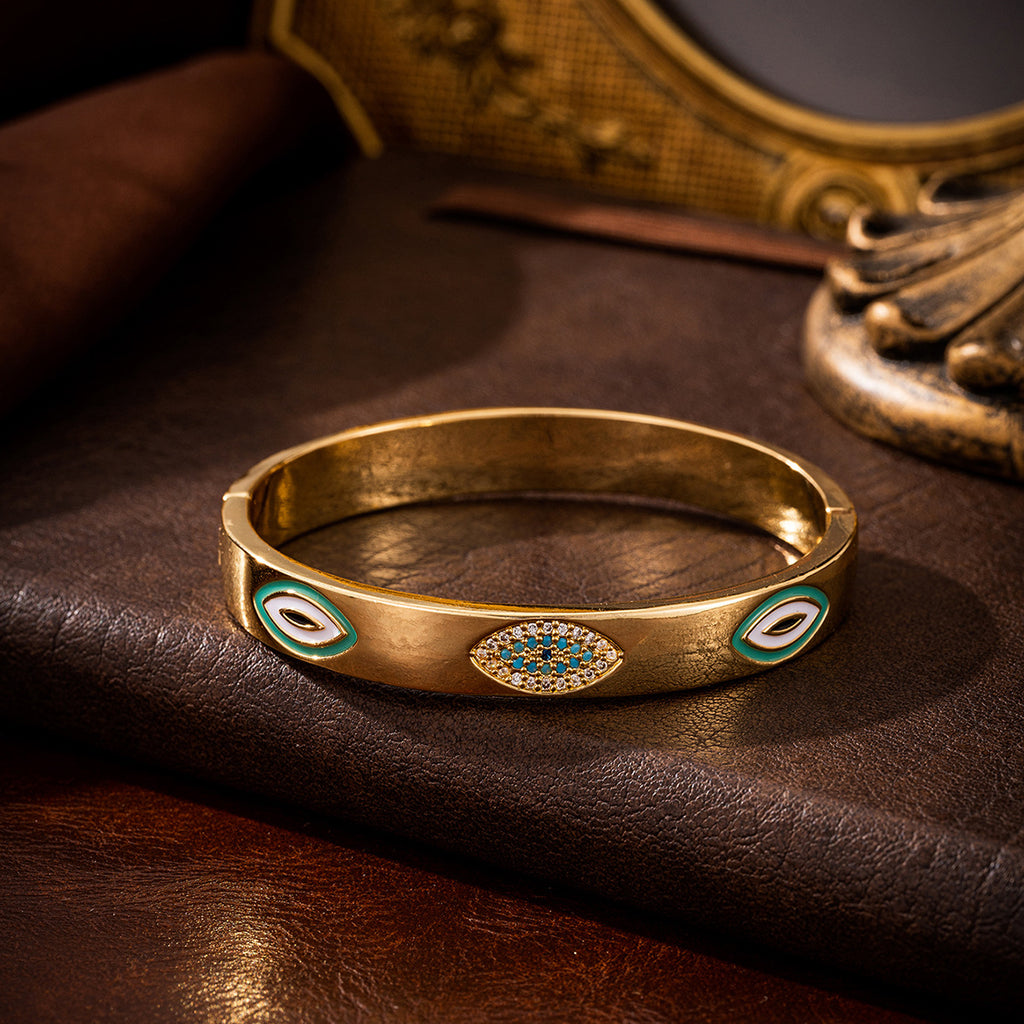 Evil eye 🪬 golden bangle and ring set