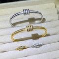 Pave Lucky Bead Slim Waist Lab-Created Gemstone Bracelet | Gold-Tone Jewelry