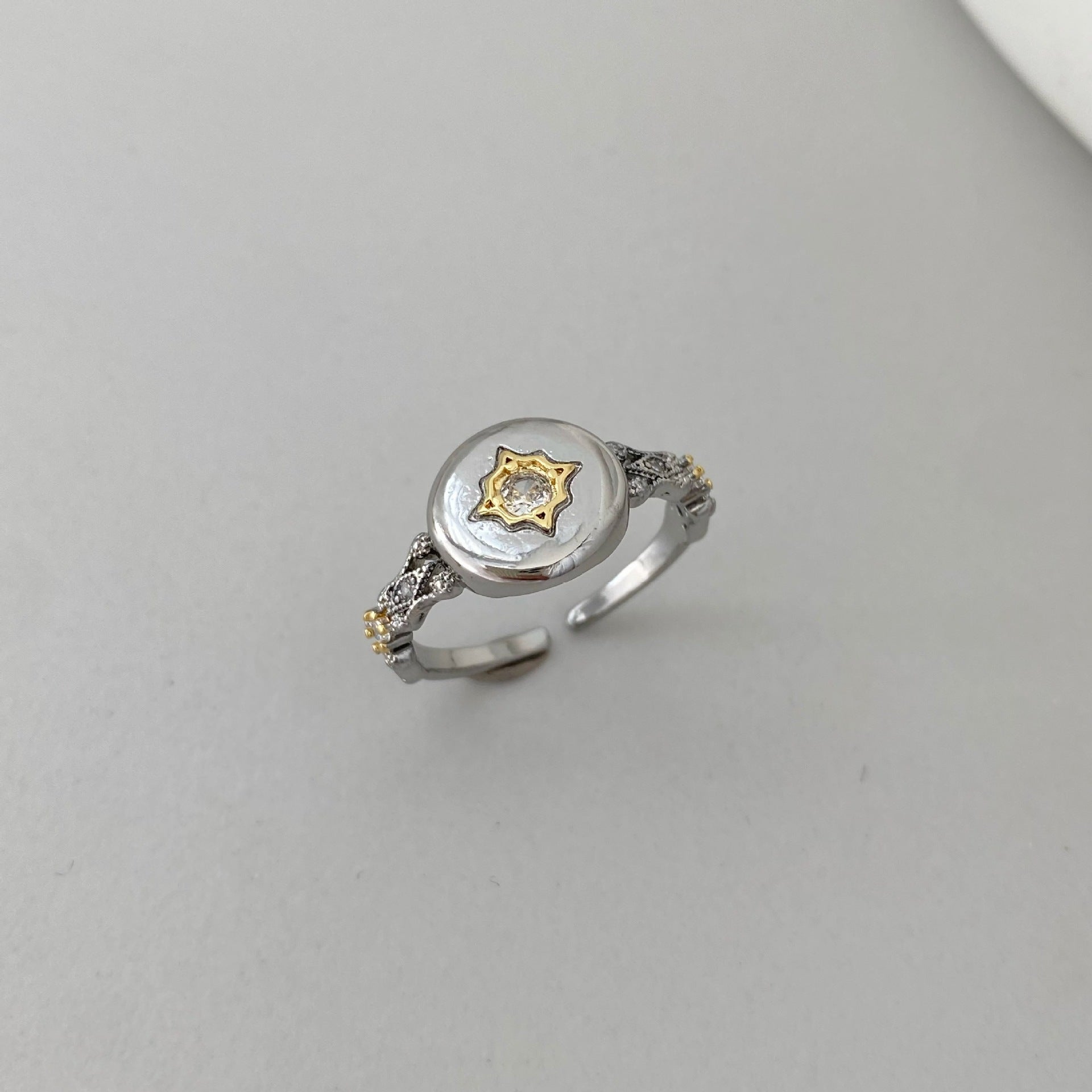 Starburst Filigree Bangle and Ring set|Gold & Silver