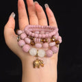 Vintage | Pink elephant 🐘 bracelet set