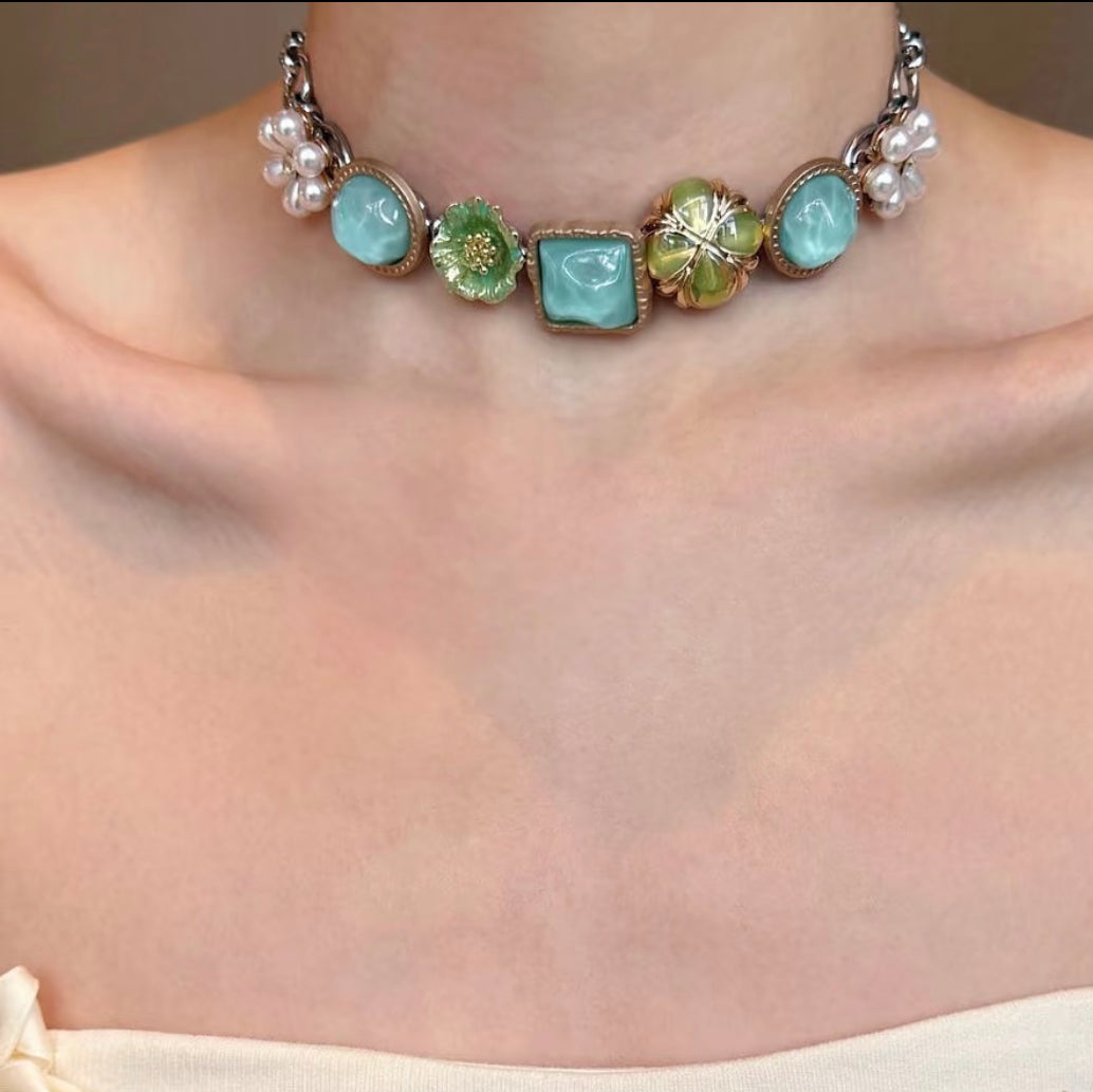 Vintage Coastal Star &Shell Layered Necklace